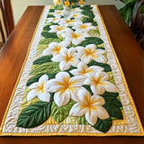 Frangipani Flowers Table Runner