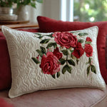 Garden of Rose Hearts Cushion Cover