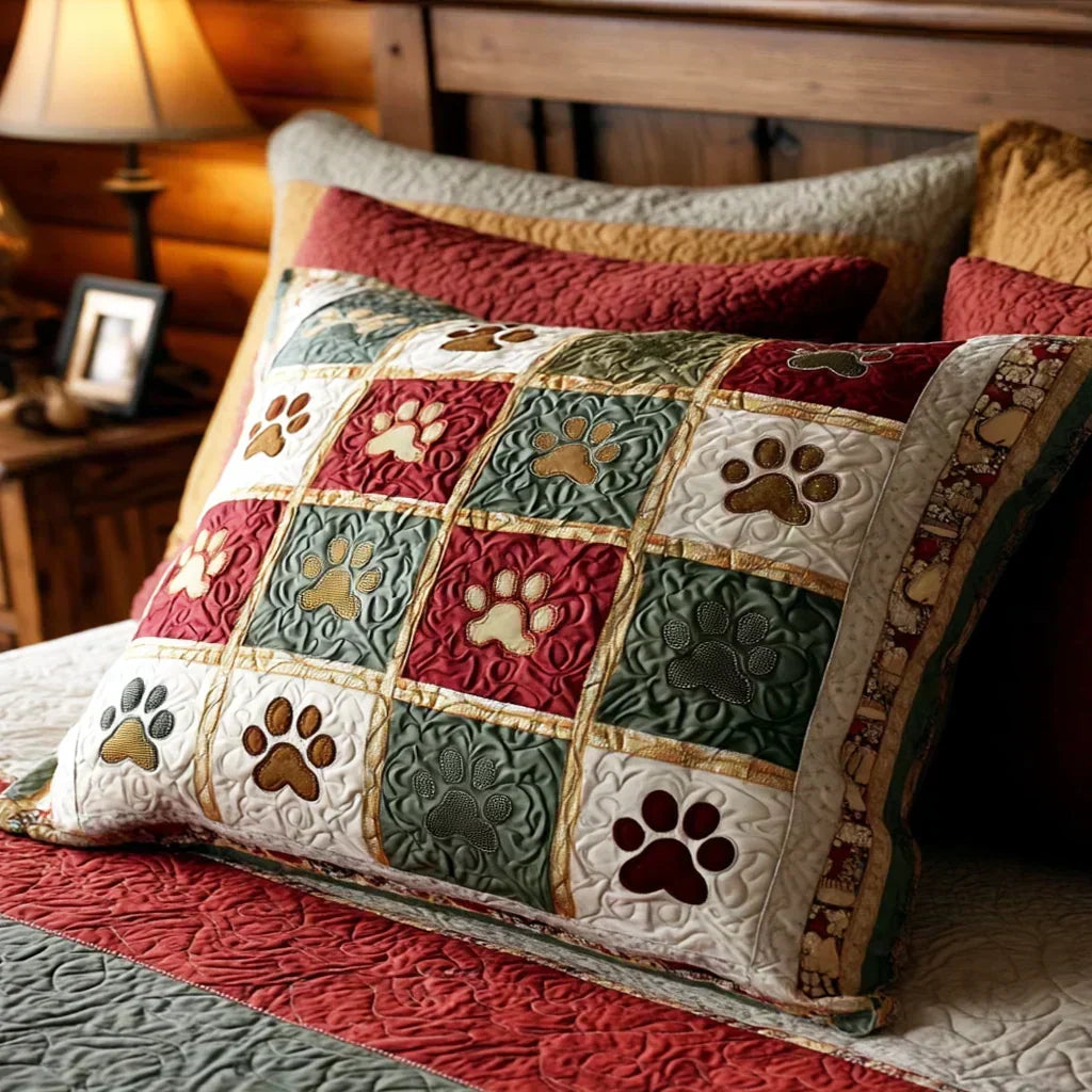 Crimson Paws Cushion Cover