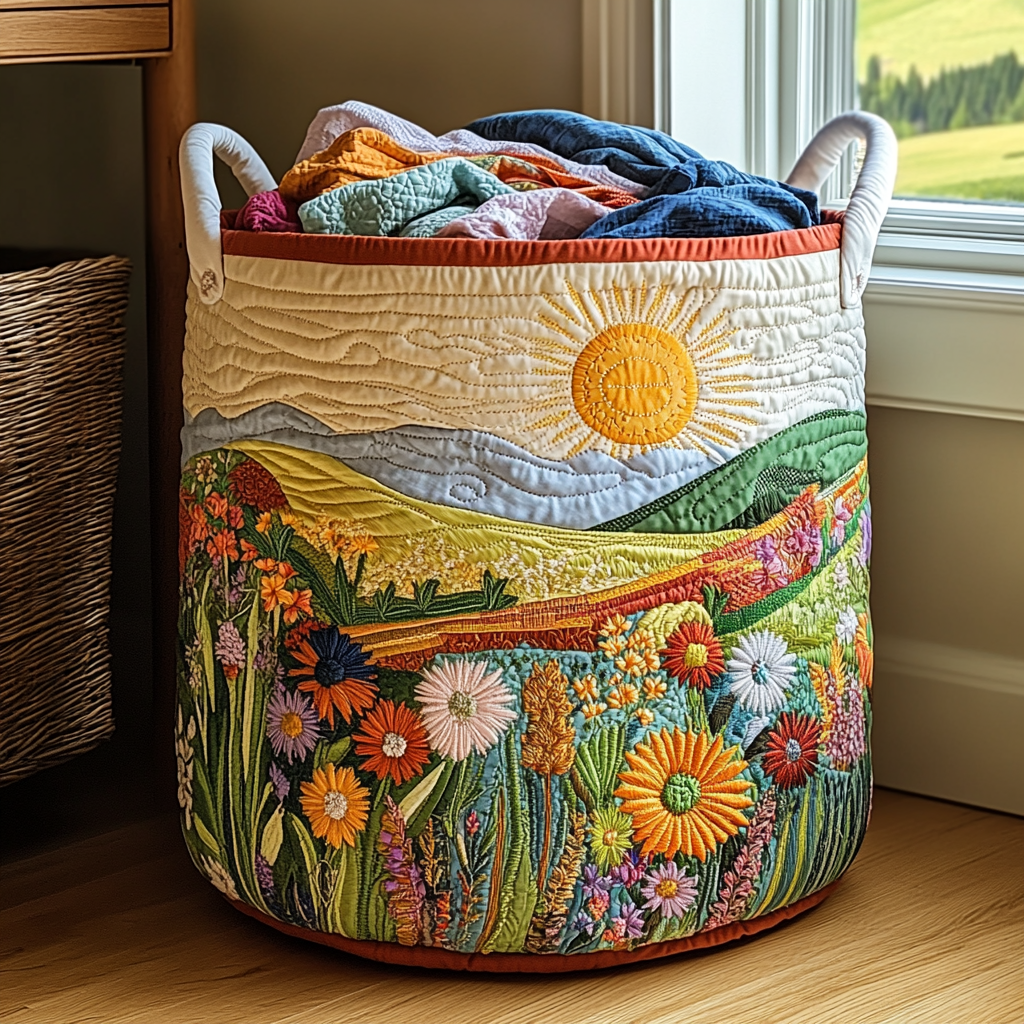 Spring Meadow II Laundry Basket