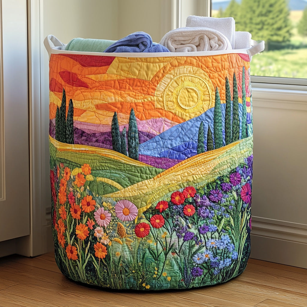 Spring Meadow Laundry Basket