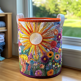 Blooming Sunflower Laundry Basket