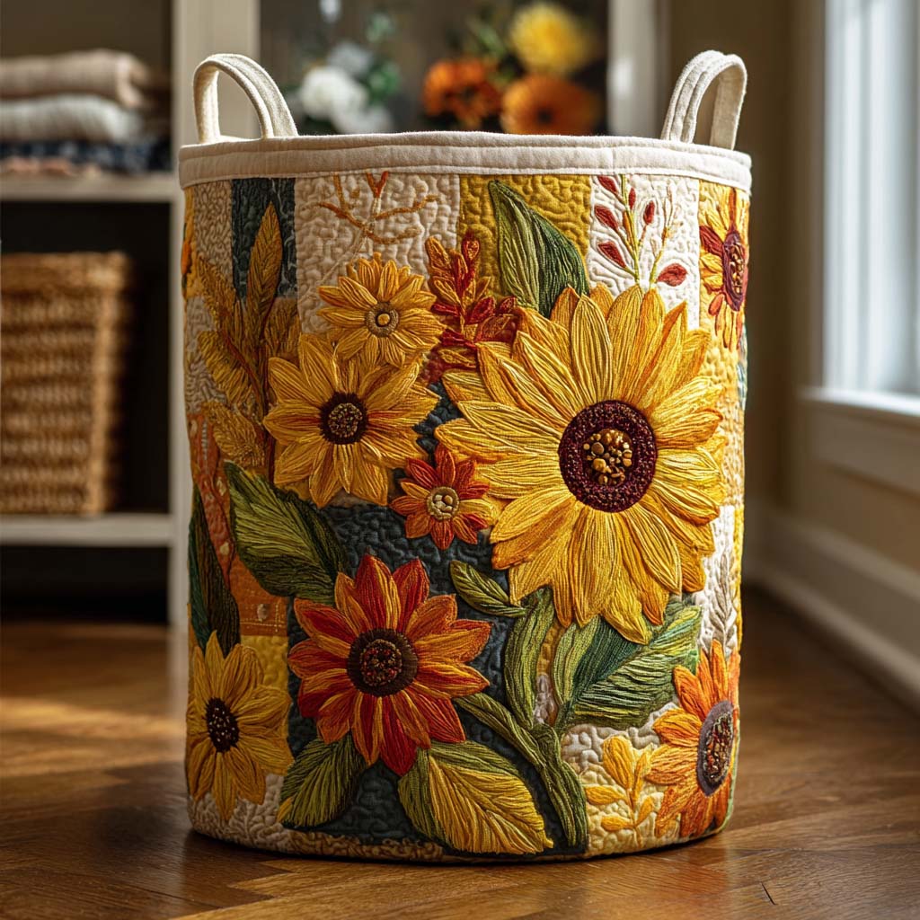 Sunflower Dream Laundry Basket