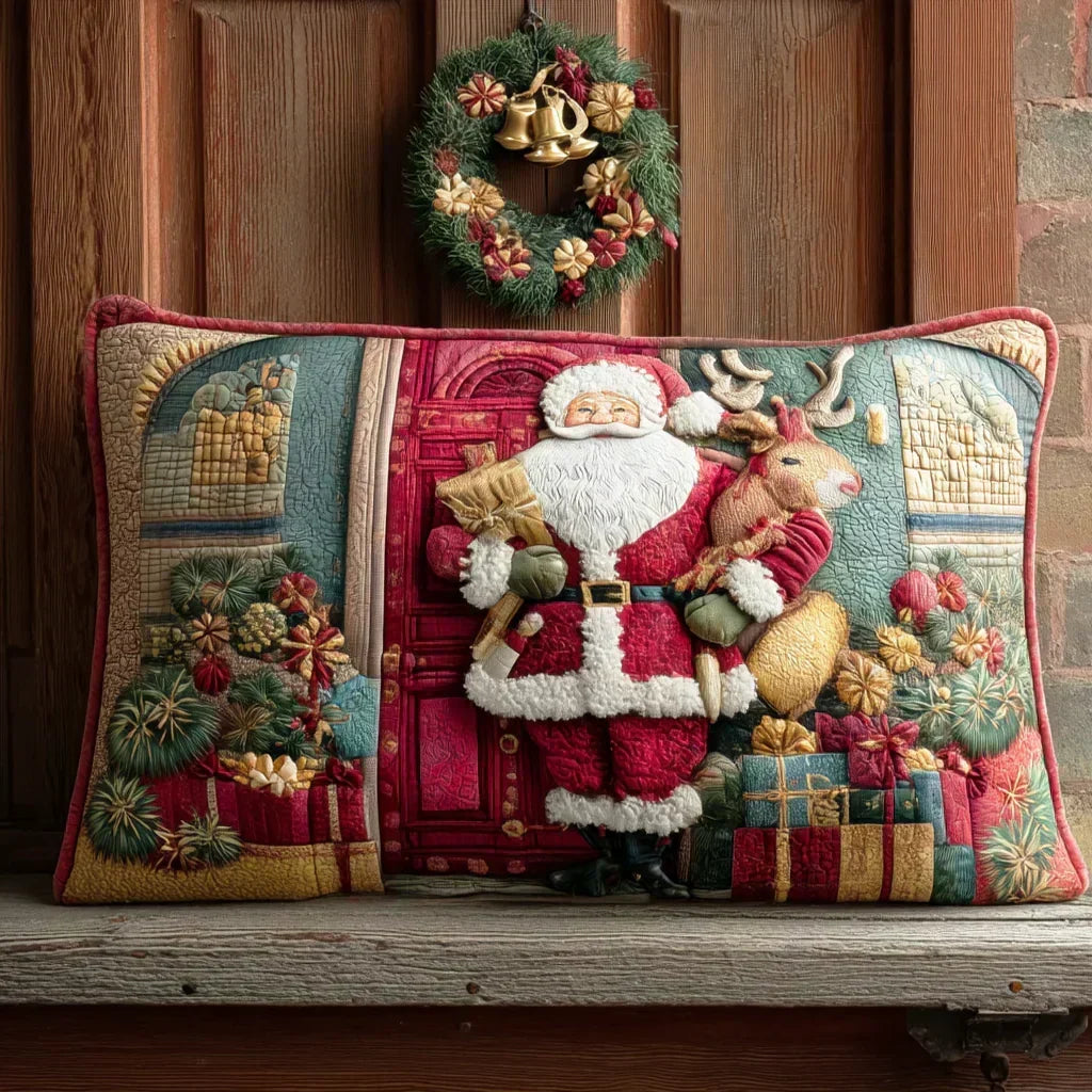 Santa's Greeting Cushion Cover