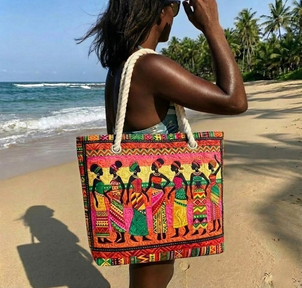 Melanin Queens Beach Bag